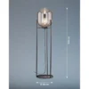 Fischer & Honsel 40424 Stehleuchte Regi schwarz matt Glas rauchfarben 110cm