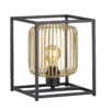 Fischer & Honsel 50620 Tischleuchte Caydo schwarz goldfarben E27