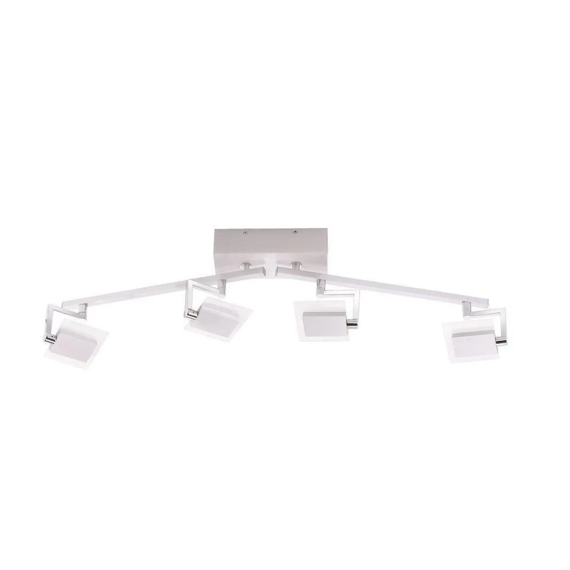 Fischer m6 LED 7 No. 16554 LED Deckenbogen ohne Glas 4-flammig aluminiumfarben dimmbar