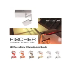 Fischer m6 LED 7 No. 54391 Wandspot ohne Glas 1-flammig aluminium