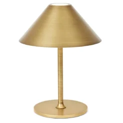 Halo Design 800841 LED Akku Tischleuchte Hygge messing goldfarben