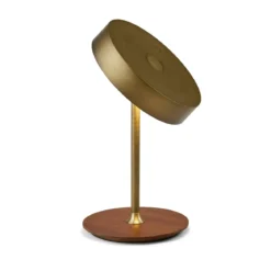 Halo Design 745784 LED Akku Tischleuchte On The Move antikmessing walnuss