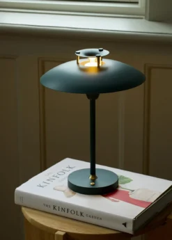 Halo Design 746071 LED Akku Tischleuchte Stepp 1-2-3 Dunkelgrün dimmbar IP54