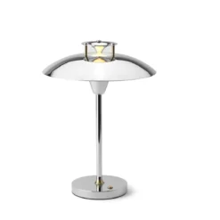 Halo Design 746095 LED Akku Tischleuchte Stepp 1-2-3 Chrom dimmbar IP54