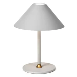 Halo Design 800810 LED Akku Tischleuchte Hygge weiß grau
