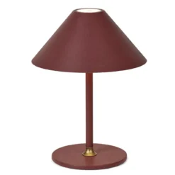 Halo Design 800834 LED Akku Tischleuchte Hygge kastanienbraun rot