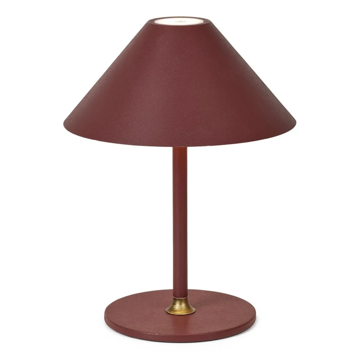 Halo Design 800834 LED Akku Tischleuchte Hygge kastanienbraun rot