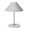 Halo Design 801008 LED Akku Tischleuchte Hygge hellgrau 25cm