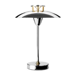 Halo Design 746163 LED Akku Tischleuchte Mini Stepp 1-2-3 Chrom dimmbar IP44