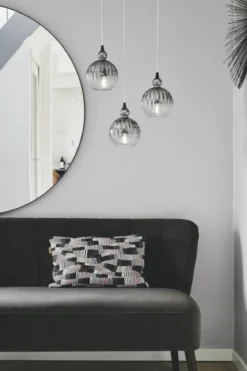 Halo Design No. 737246 LED Pendelleuchte BALL BALL Smoke Ø 15 E14