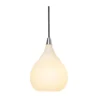 Halo Design No. 407917 LED Pendelleuchte DROPS, opal-alu gebürstet Ø 17