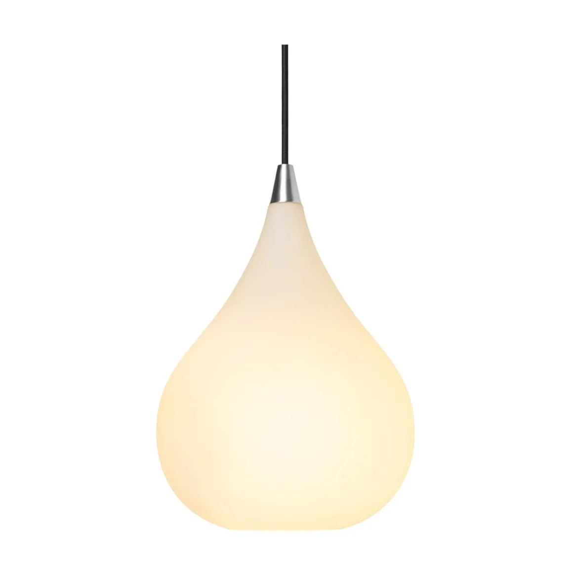 Halo Design No. 407924 LED Pendelleuchte DROPS, opal-alu gebürstet Ø 23