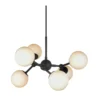 Halo Design No. 736546 LED Pendelleuchte ATOM by E. Patton Schwarz Opal glänzend Ø 45