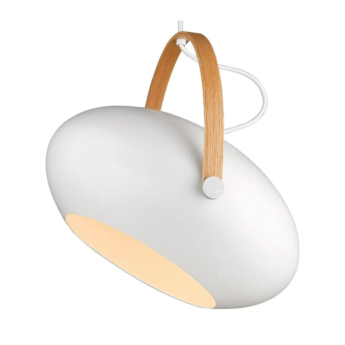 Halo Design No. 734375 LED Pendelleuchte D.C, weiss matt-Eiche Ø 40
