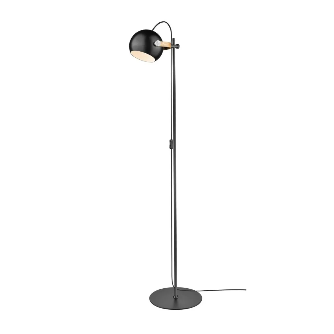 Halo Design No. 734221 LED Stehleuchte D.C schwarz matt-Eiche, H 150