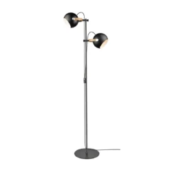 Halo Design No. 734269 LED Stehleuchte D.C schwarz matt-Eiche, H 150