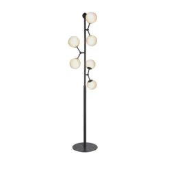 Halo Design No. 738878 LED Stehleuchte ATOM by E. Patton Schwarz Opal