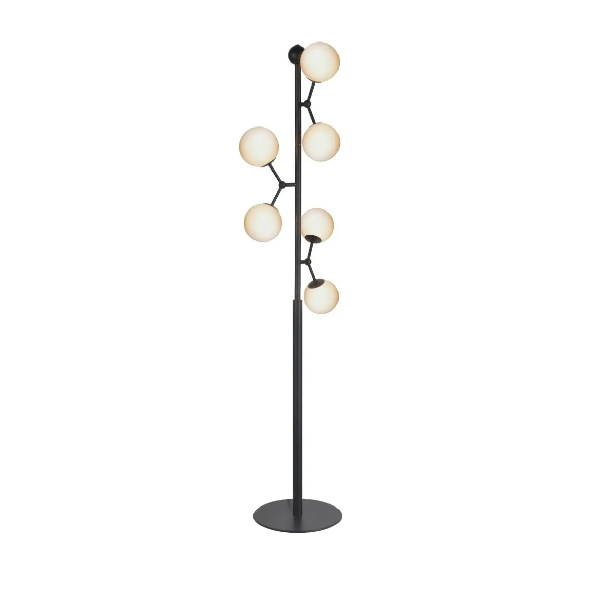 Halo Design No. 738878 LED Stehleuchte ATOM by E. Patton Schwarz Opal