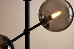 Halo Design No. 738885 LED Stehleuchte ATOM by E. Patton Schwarz Rauchglas