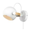 Halo Design No. 734092 LED Wandleuchte D.C, weiss matt-Eiche Ø 12