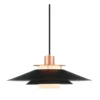 Halo Design No. 990785 Pendelleuchte Rivoli Schwarz Kupfer Ø 40cm