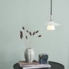 Halo Design No. 733644 Pendelleuchte Scandinavia Opal Chrom Ø 20cm