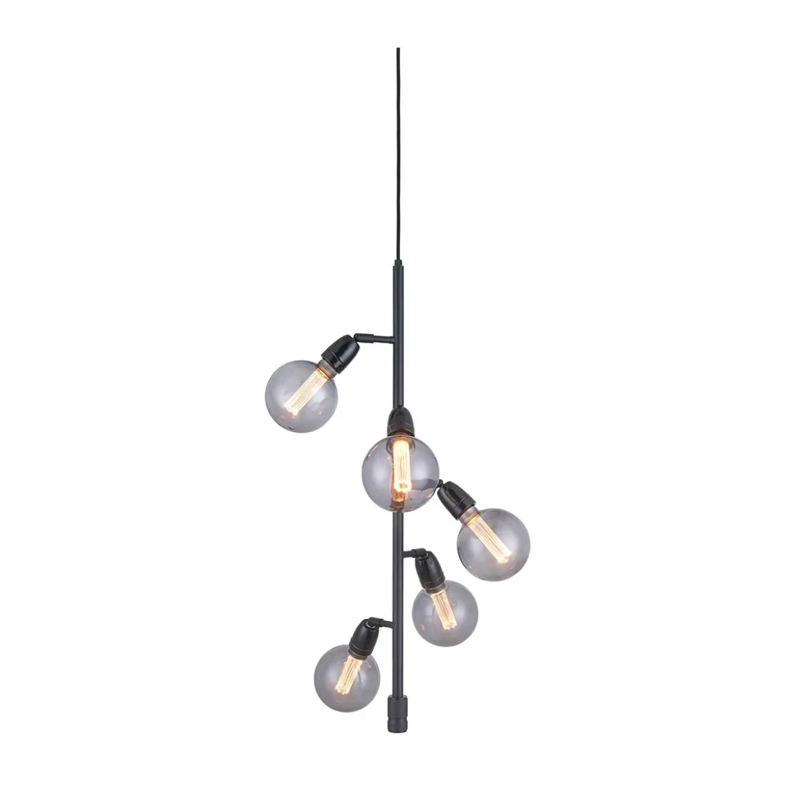 Halo Design No. 739592 Pendelleuchte Compass 5-flammig Schwarz 29cm