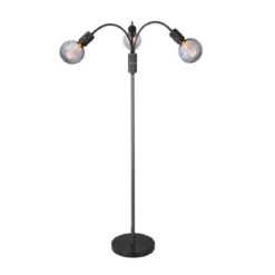 Halo Design No. 737031 Stehleuchte GUN BLACK 3-flammig Schwarz H 140cm