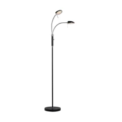Halo Design No. 716043 Stehleuchte Vegas 2-flammig Schwarz Chrom 140cm