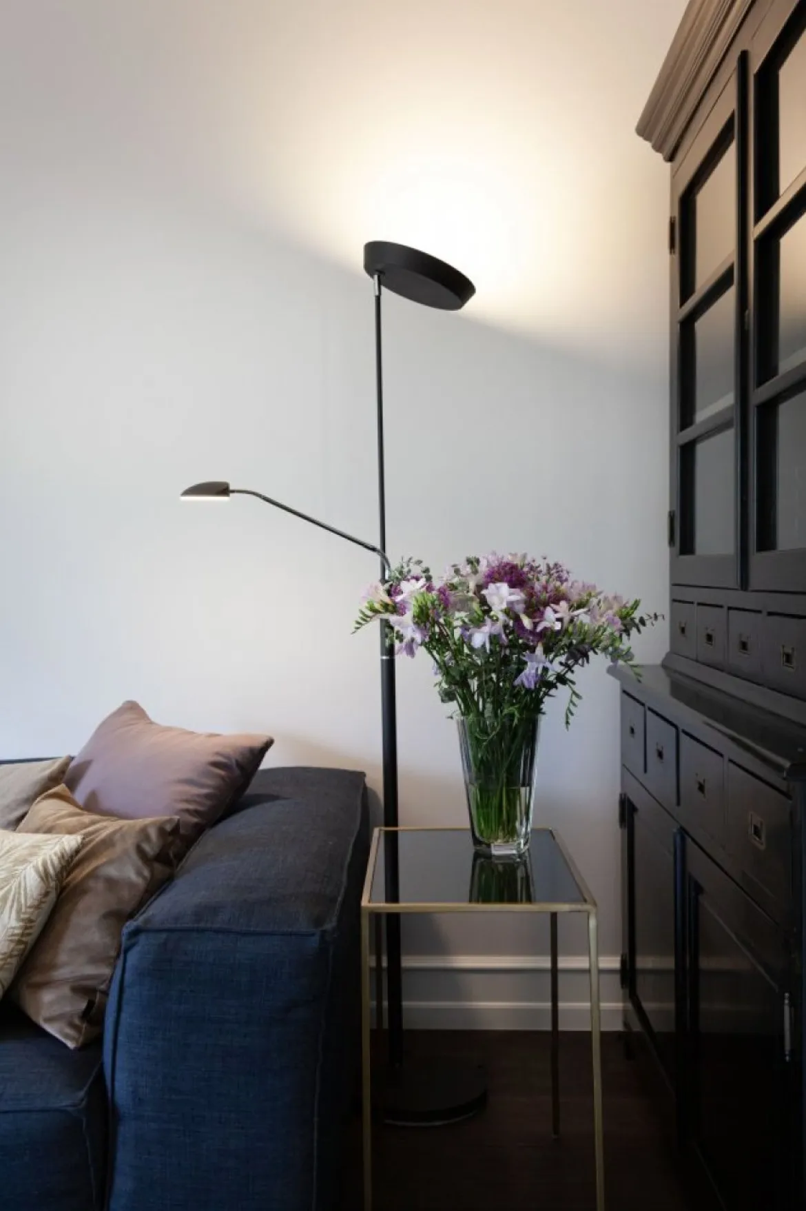 Halo Design No. 716067 Stehleuchte Vegas Kombi Schwarz Chrom 180cm