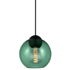 Halo Design 743094 Pendelleuchte Bubbles E27 grün 18cm