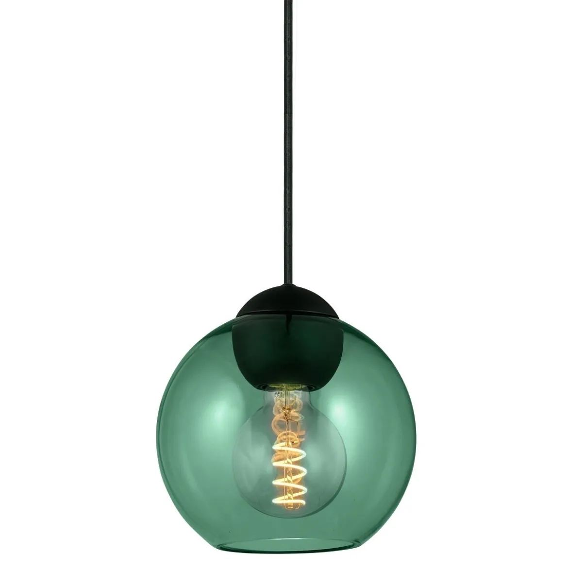 Halo Design 743094 Pendelleuchte Bubbles E27 grün 18cm