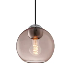 Halo Design 743100 Pendelleuchte Bubbles E27 rosa 18cm