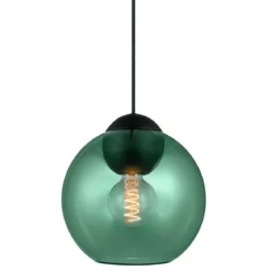 Halo Design 743186 Pendelleuchte Bubbles E27 grün 24cm
