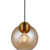 Halo Design 743209 Pendelleuchte Bubbles E27 amber 24cm