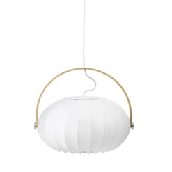 Halo Design 746347 Pendelleuchte DC Textile 40cm Weiß E27
