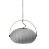 Halo Design 746354 Pendelleuchte DC Textile 40cm Steingrau E27