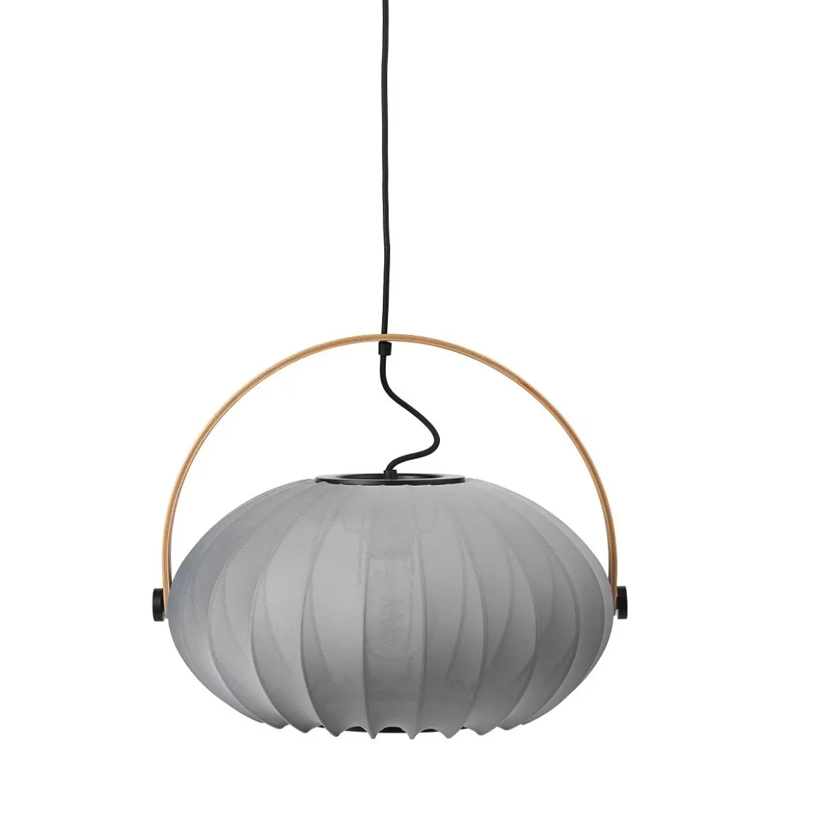 Halo Design 746354 Pendelleuchte DC Textile 40cm Steingrau E27