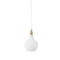 Halo Design 746248 Pendelleuchte Drops Textile 17cm Weiß