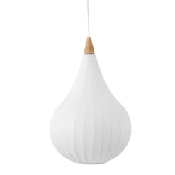Halo Design 746279 Pendelleuchte Drops Textile 38cm Weiß