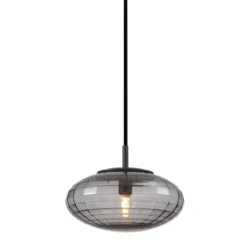 Halo Design 743728 Pendelleuchte Mesh 20cm smoke