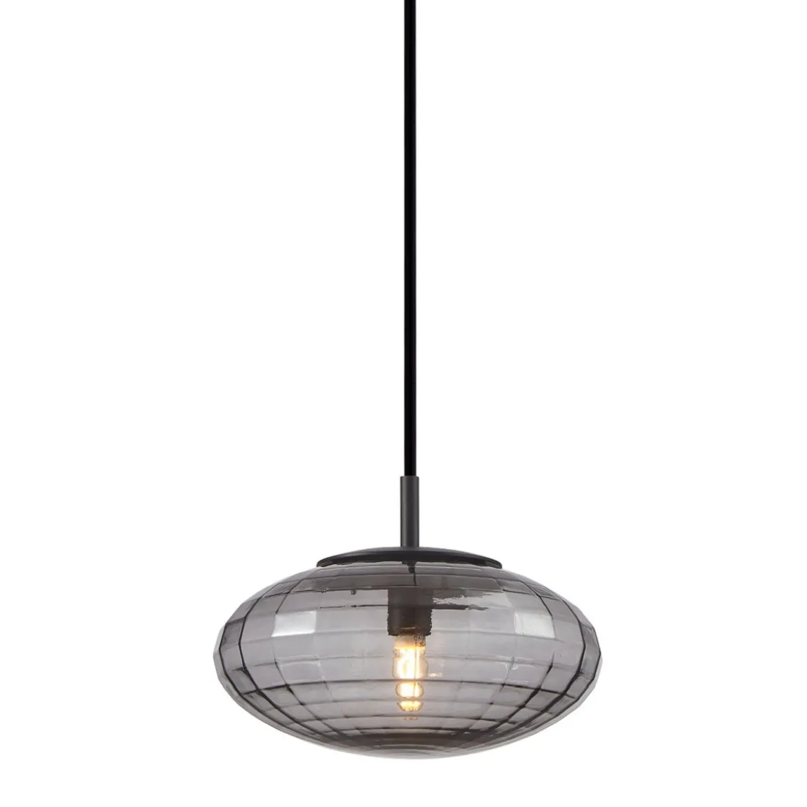 Halo Design 743728 Pendelleuchte Mesh 20cm smoke