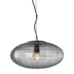 Halo Design 743780 Pendelleuchte Mesh 36cm smoke