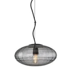 Halo Design 743759 Pendelleuchte Mesh 28cm smoke