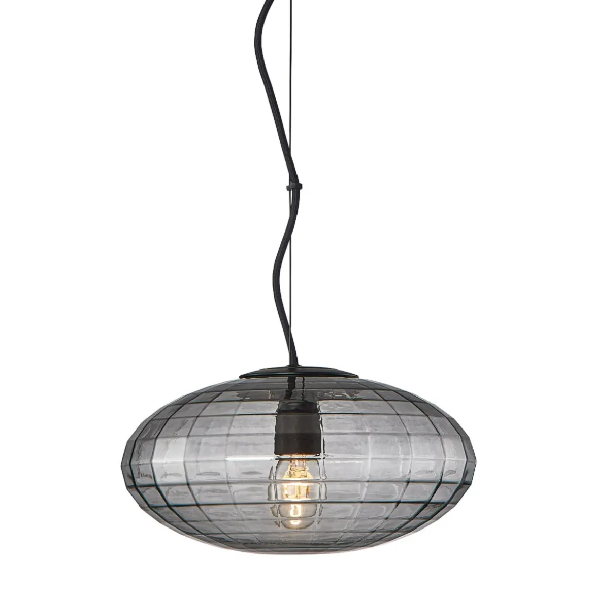 Halo Design 743759 Pendelleuchte Mesh 28cm smoke
