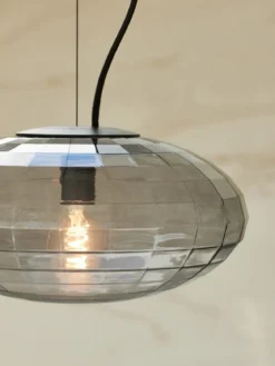 Halo Design 743759 Pendelleuchte Mesh 28cm smoke