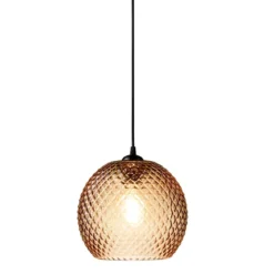 Halo Design 718368 Pendelleuchte NOBB (ball) Bernstein 22cm