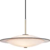 Halo Design 743629 Pendelleuchte Orbit G9 opal messing 40cm
