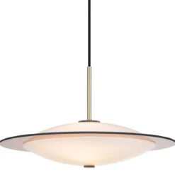 Halo Design 743629 Pendelleuchte Orbit G9 opal messing 40cm