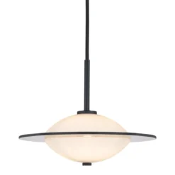 Halo Design 743582 Pendelleuchte Orbit G9 opal schwarz 24cm